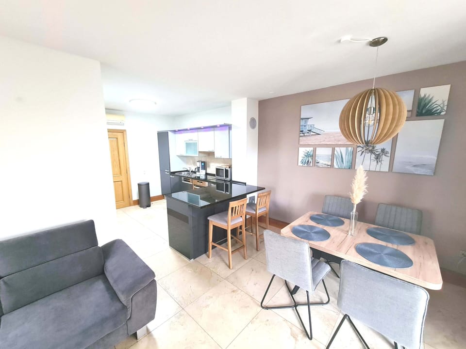 Open plan living dining kitchen room