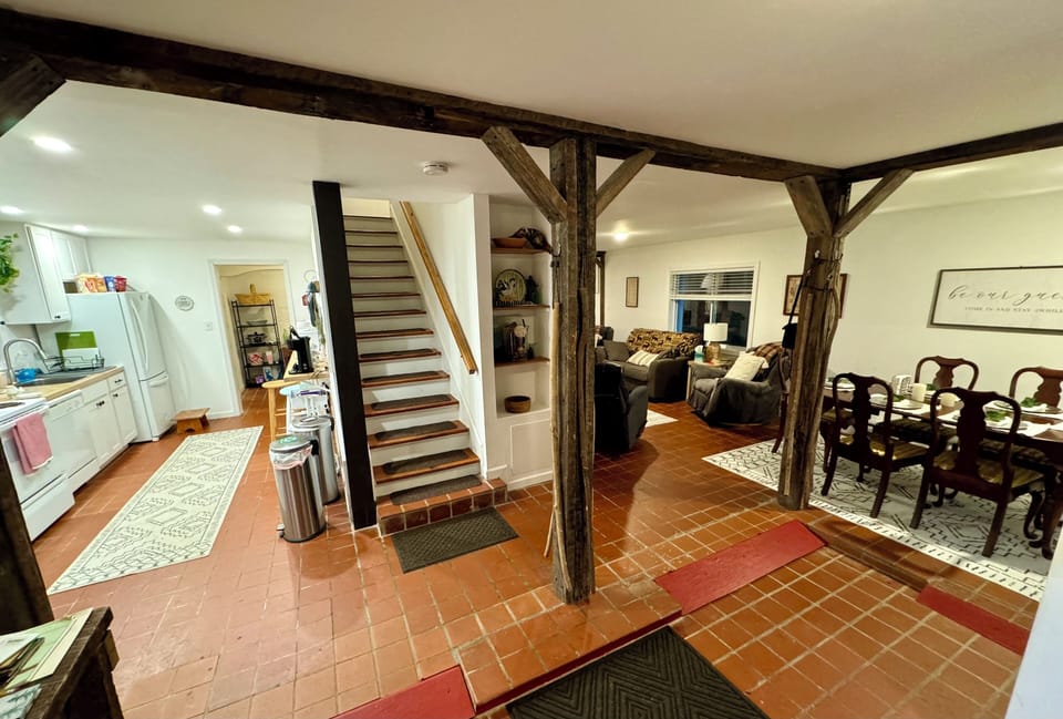 The was meticulously updated with new amenities and old historic character.