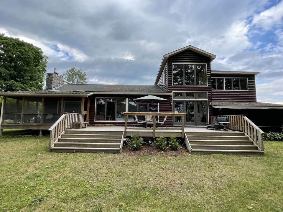 Lake side of house full of glorious water views in your own private setting!