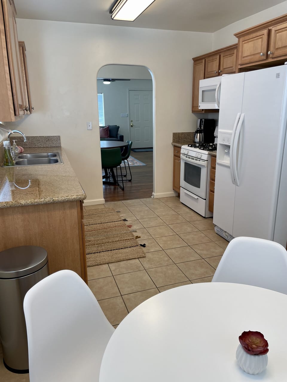 View - kitchen to dining then living areas