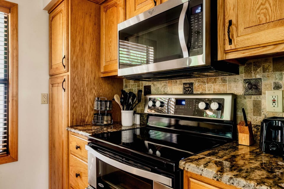 Fully stocked kitchen