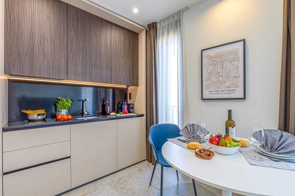 Dining table in the kitchen