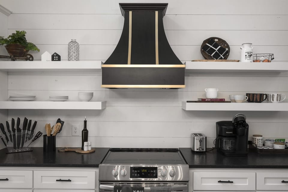 Fully stocked kitchen for your cooking needs