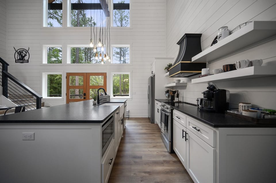 Fully stocked kitchen for your cooking needs