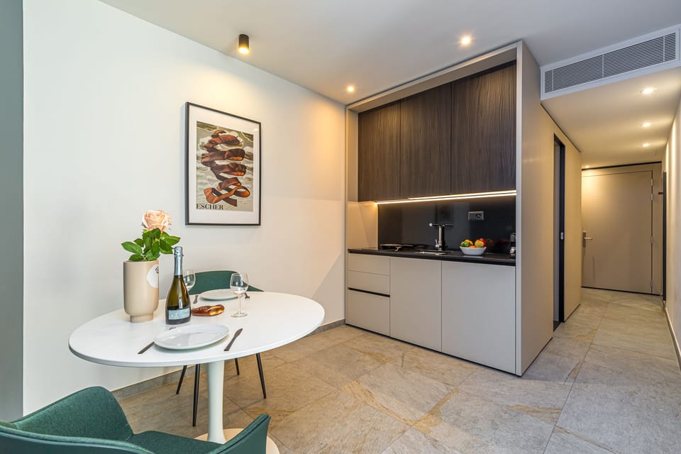 Kitchen and dining area