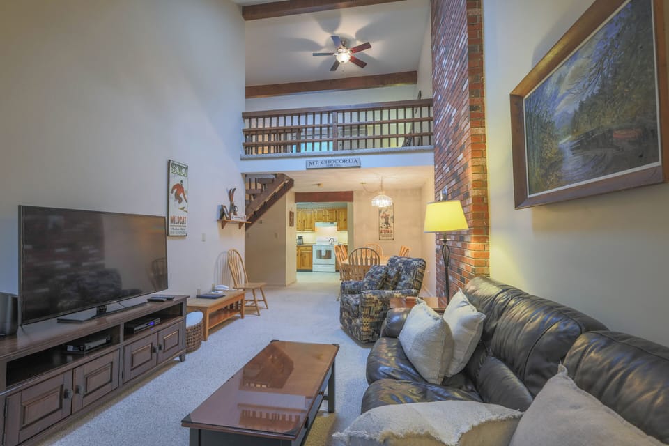 View from livng area to kitchen