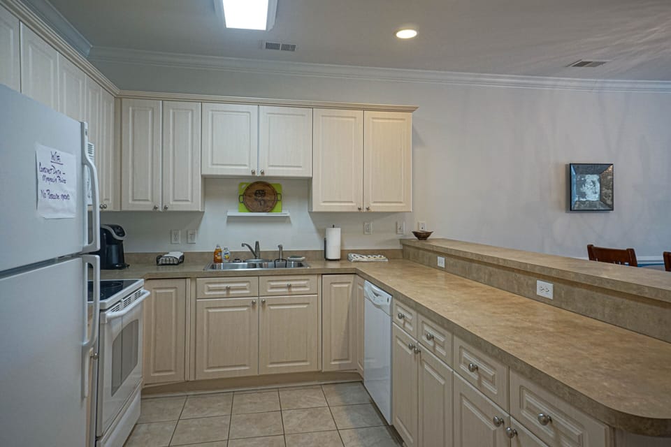 Fully stocked kitchen