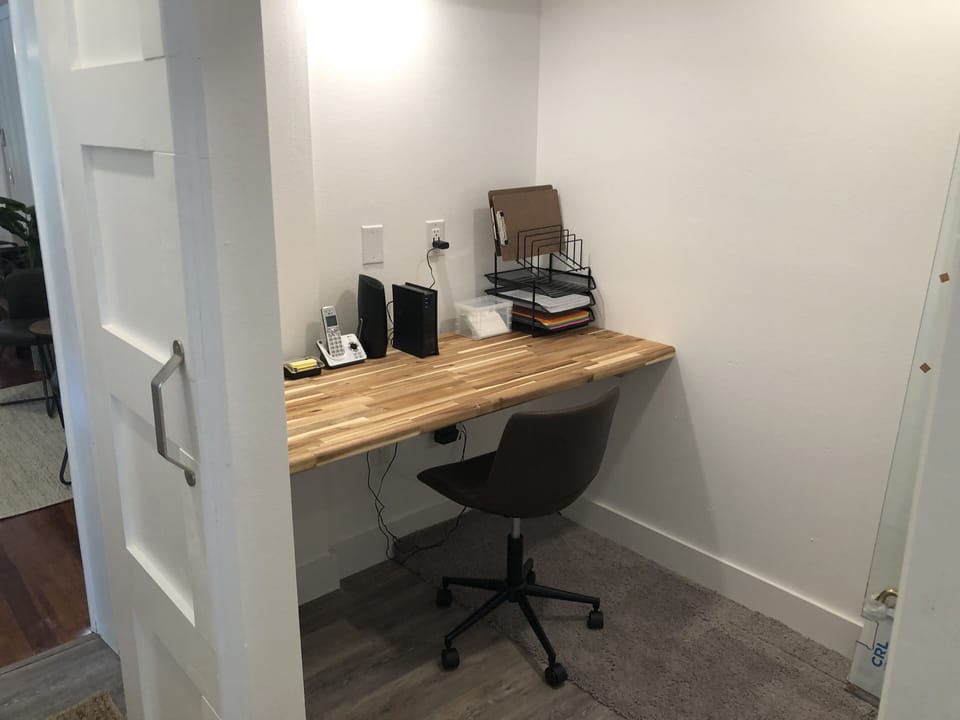 Down stairs office space