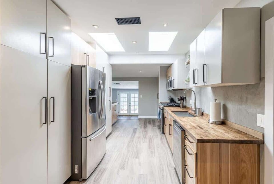Scandinavian designed bright and open kitchen with everything you need for cooking a great meal