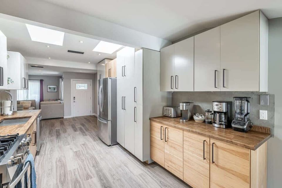 Scandinavian designed bright and open kitchen with everything you need for cooking a great meal
