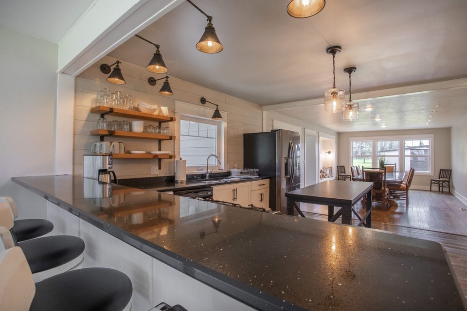 Fully stocked kitchen 
