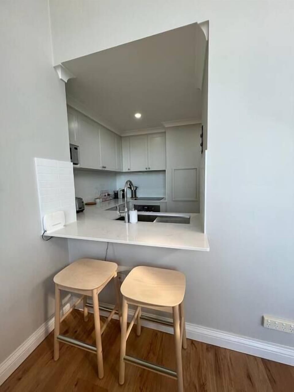 Enjoy your first coffee at the breakfast bar