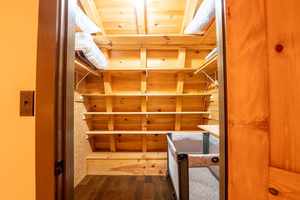 Walk in closet (big enough for pack and play for a baby!)