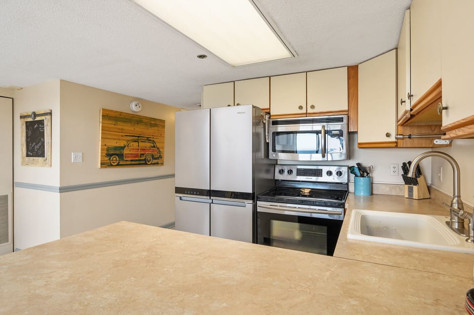 New Stainless Steel appliances are found throughout the Kitchen