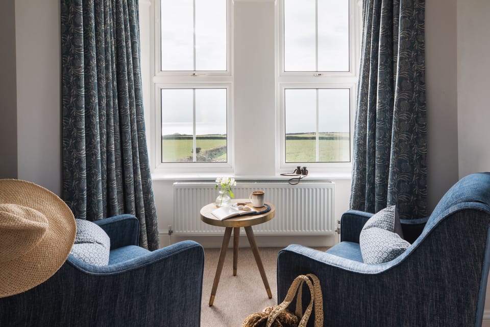 With beautiful views over the sea 