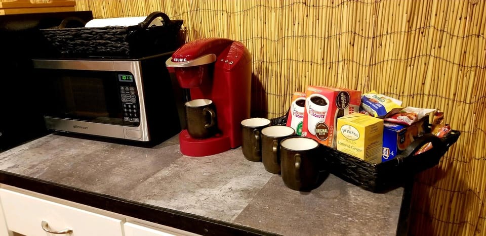 coffee/tea and some snacks to get you started.