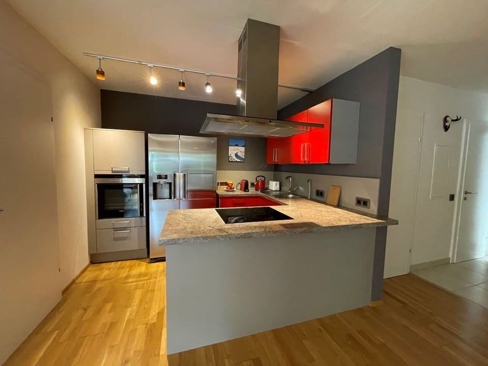 Cabinetry, Countertop, Furniture, Building, Kitchen Appliance, Wood, Hall, Home Appliance, Kitchen, Interior Design