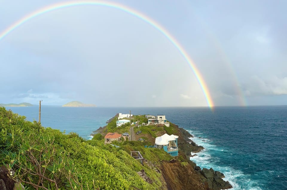 views from the Atlantic porch..Can you see the Pot of Gold???