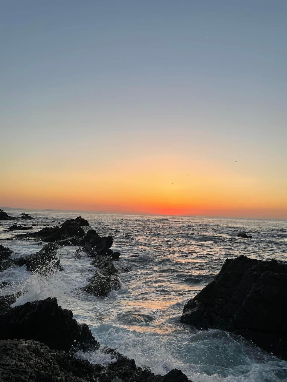 Sunrise left of harbour 1 minute walk