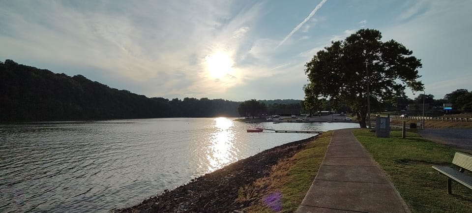 Walking trail that encircles Watts Bar Lake at Kingston City Park