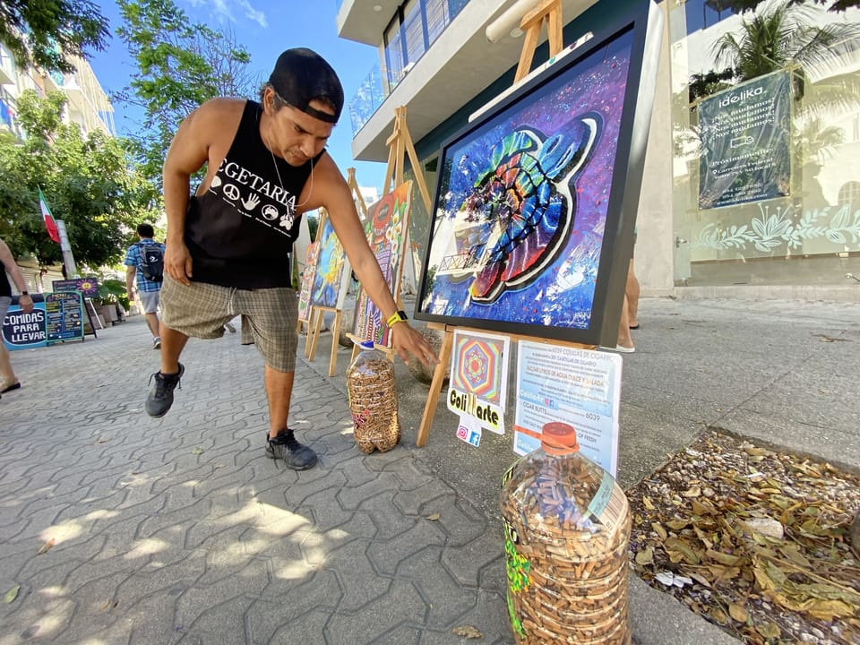 Walk along 5th Avenue and see original art for sale.