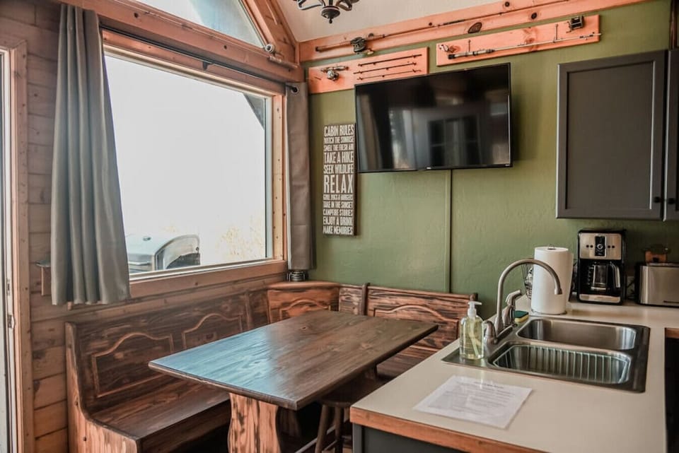 Dining area with Smart TV