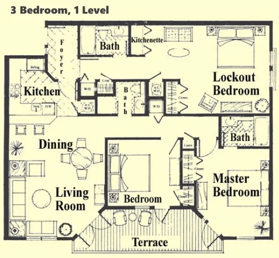 The floorpan. There is a door now from lockout bedroom to main hallway.