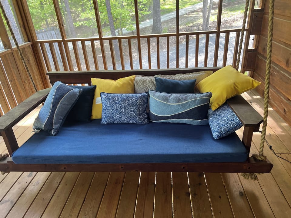 bed swing for relaxing afternoons.