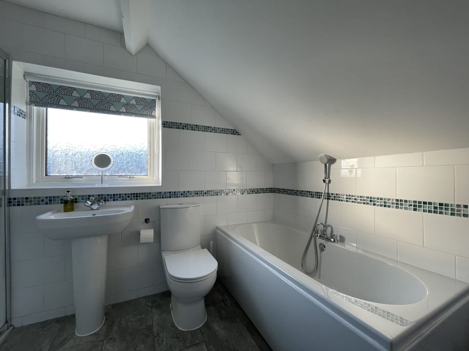 Relax in the bath after a day walking in the fels