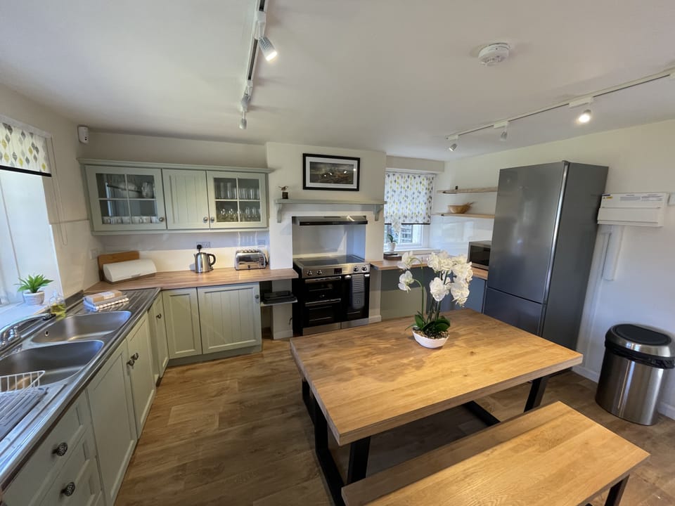 The kitchen is equipped with everything that you need to cook during your self catering holiday