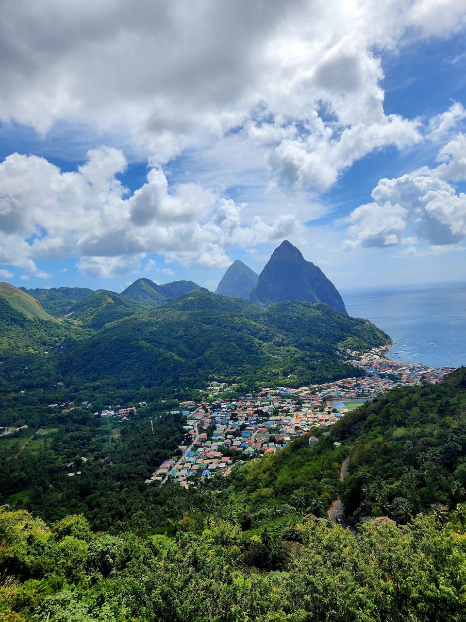 Historic view of Soufriere.