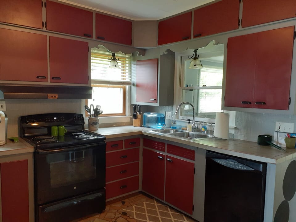 Fully stocked kitchen