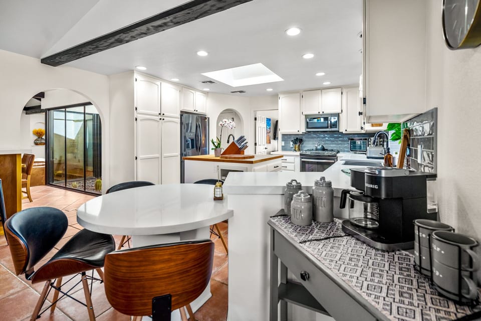 Large Kitchen which is well stocked with al the amenities that you will need.