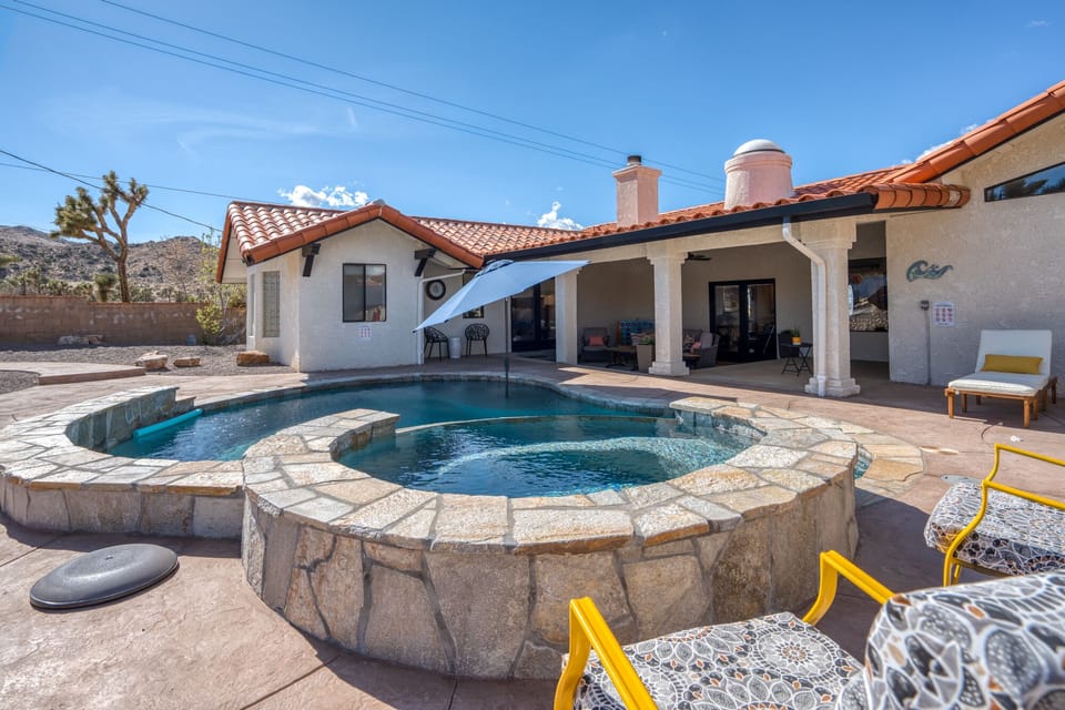 Experience the luxury of our cutting-edge saltwater pool and spa with patio.