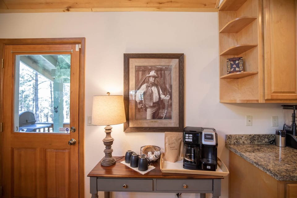 Cowboy coffee station