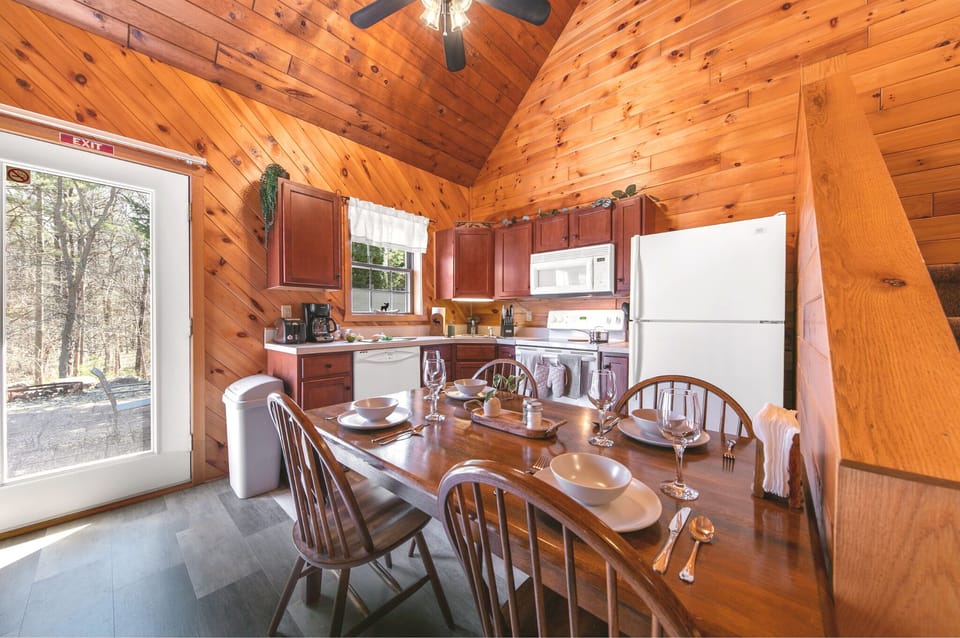 Eat at the dining room table, or head to the patio to dine al fresco