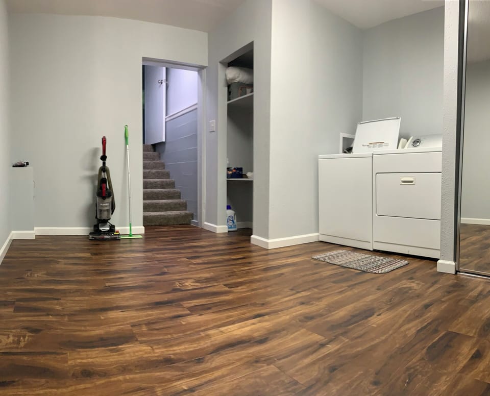 Laundry room in the basement.