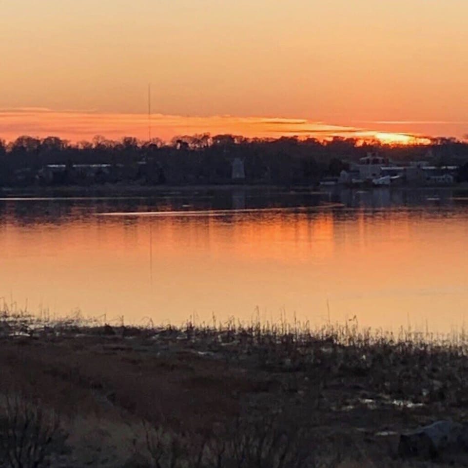 Sunset view from the backyard