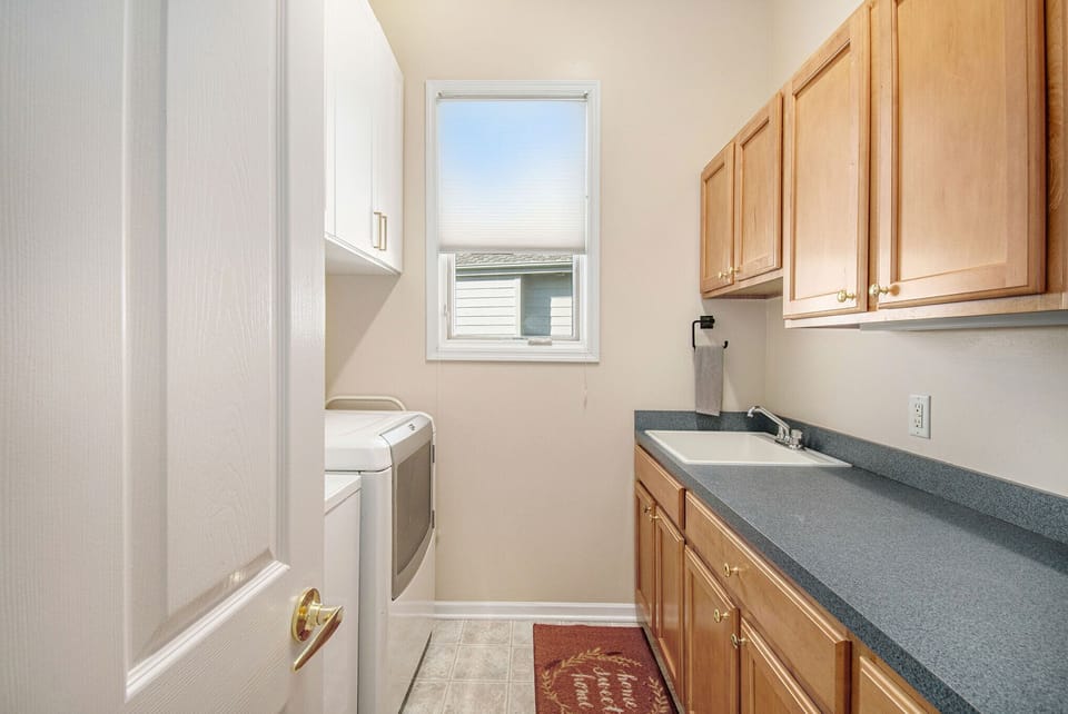 Laundry Room off the dining room & Kitchen