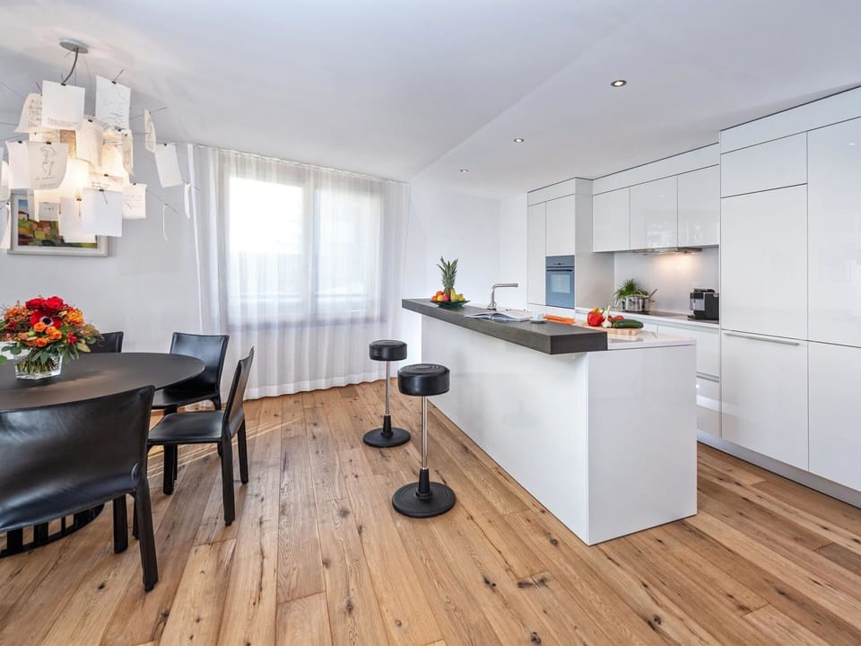 Property, Furniture, Table, Wood, Orange, Interior Design, Lighting, Flooring, Kitchen