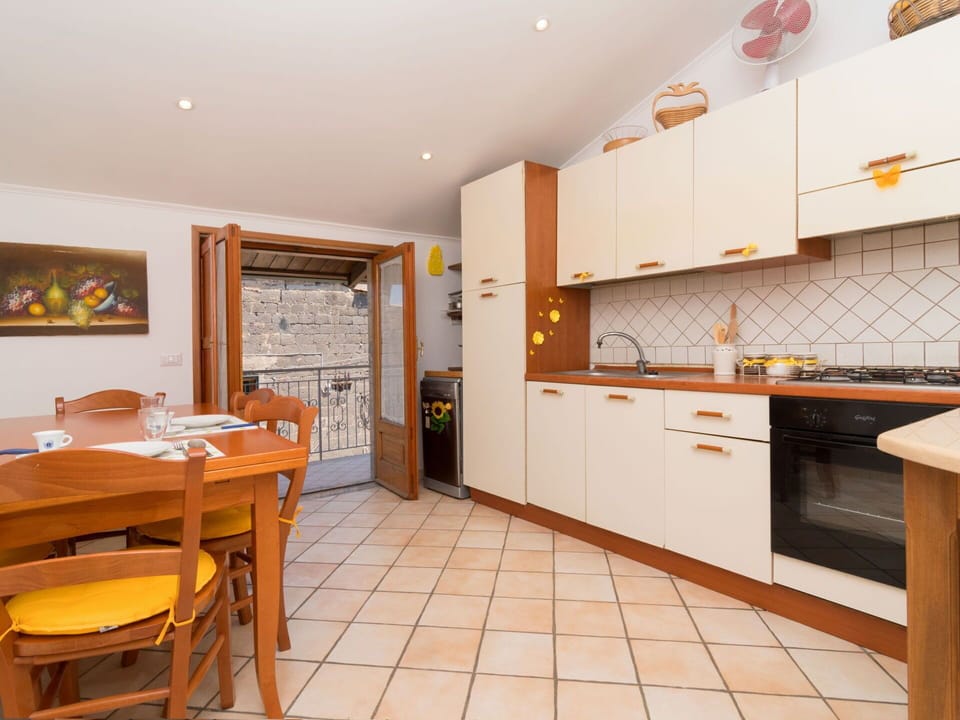 Cabinetry, Furniture, Countertop, Chair, Orange, Kitchen, Wood, Table, Architecture, Interior Design