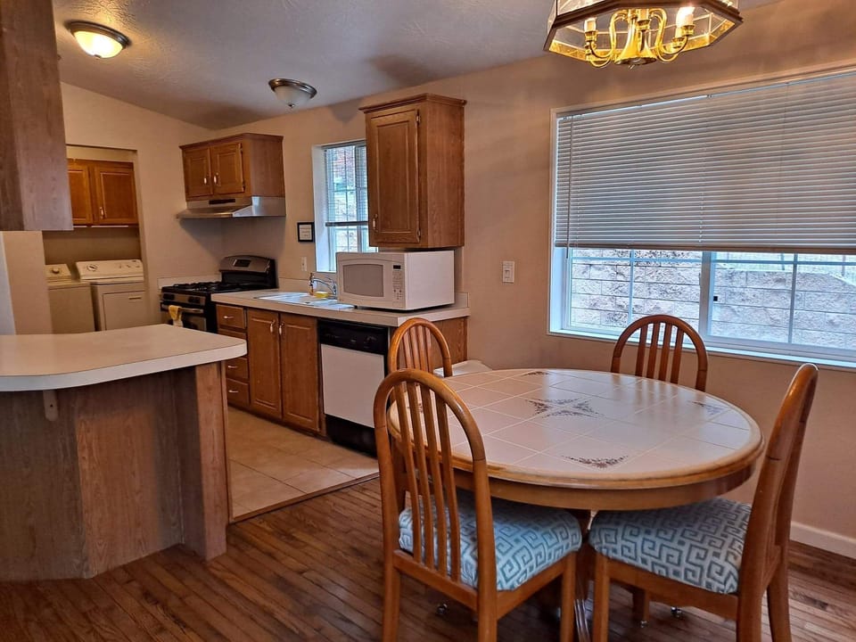 Kitchen and dining area