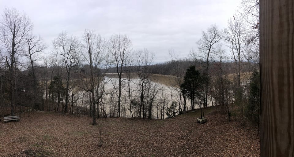 LAKEVIEW FROM UPPER PORCH (WINTER)