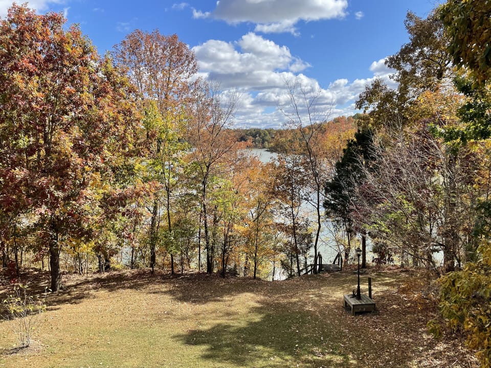 LAKEVIEW FROM UPPER PORCH (FALL)