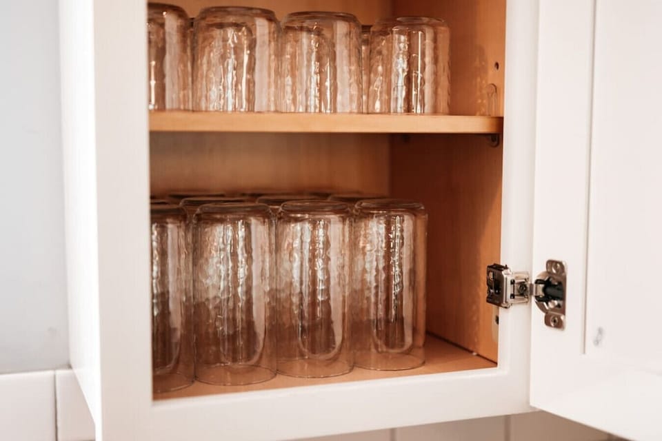 Sparkling glassware ready for your dining needs! ✨