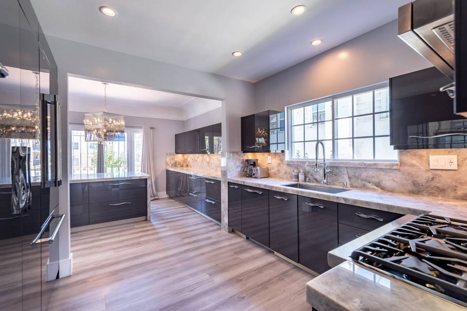 Luxury Modern Kitchen w Thermador stainless steel appliances