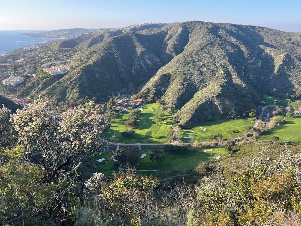 Aerial above The Ranch Resort and Ben Browns Golf Course. Hike from Property 