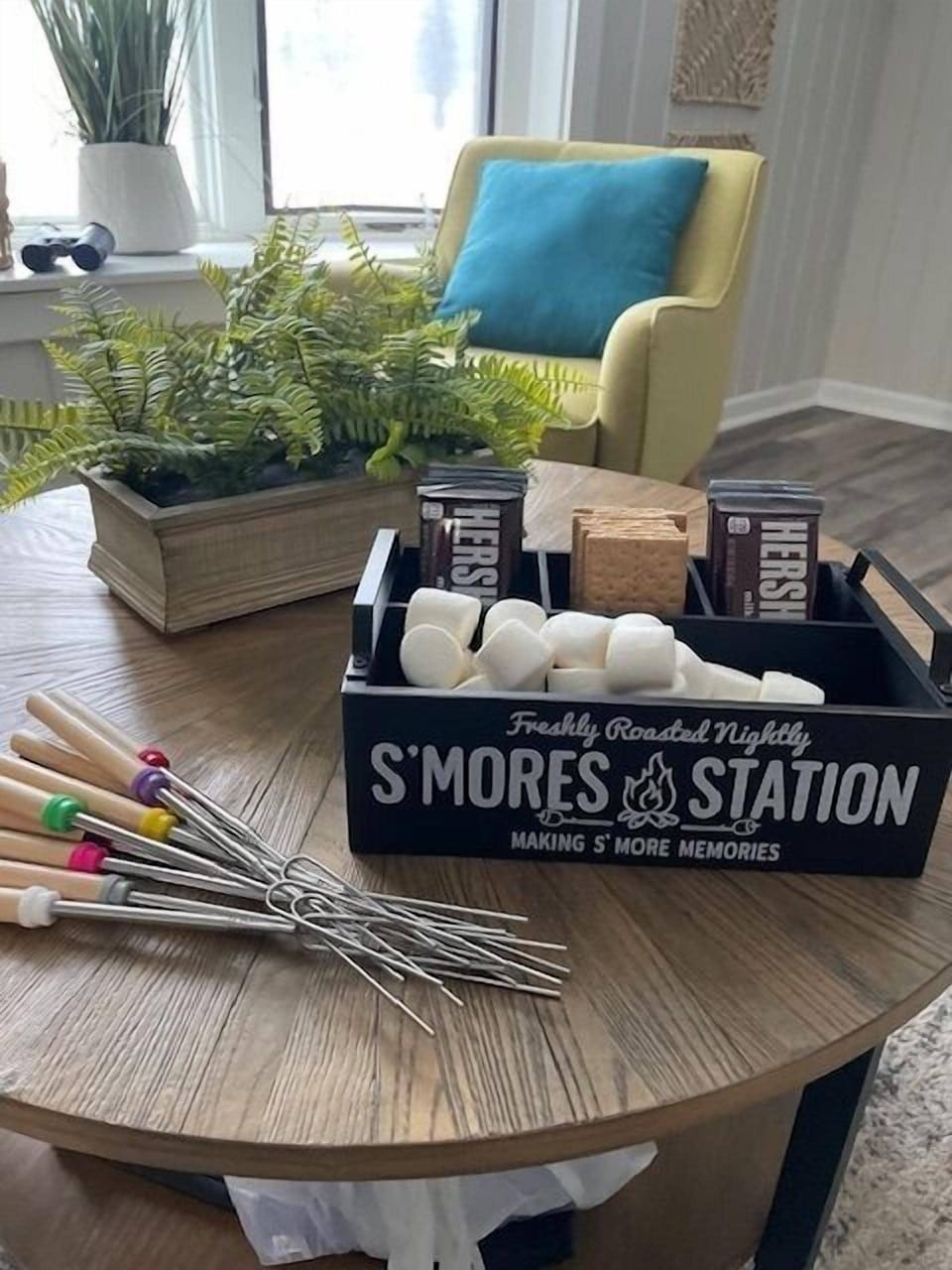 Smores bar included