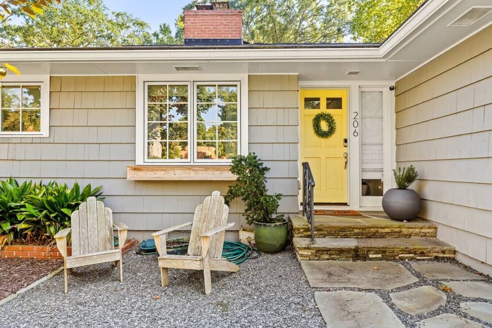 Front entrance. Patio