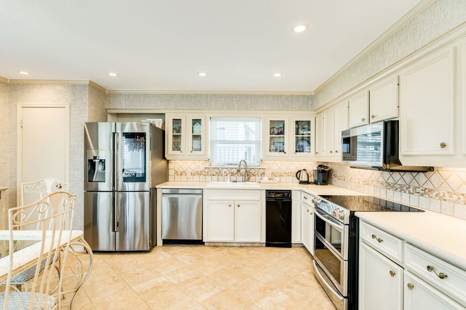 Prepare homecooked meals in the fully equipped kitchen